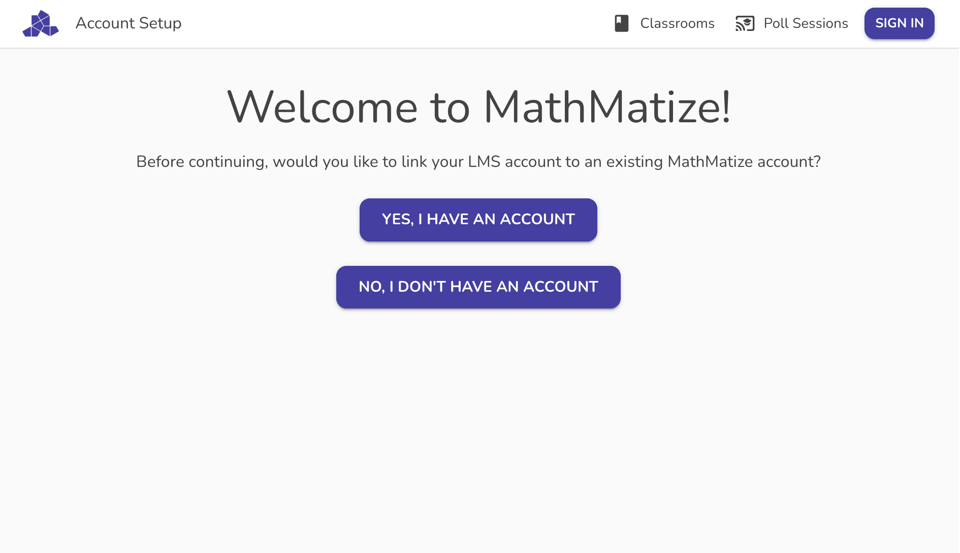 Link MathMatize account to learning management system account.